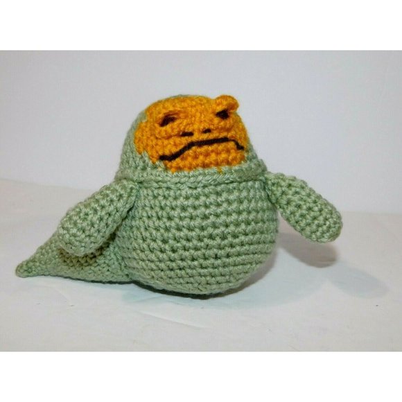 Hand Crochet Star Wars Jabba the Hutt Stuffed Toy 7" - Picture 4 of 7